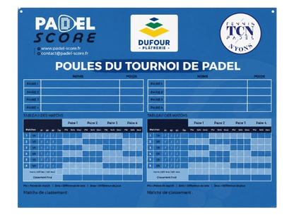 Tableau Tournoi Arbitrage Premium